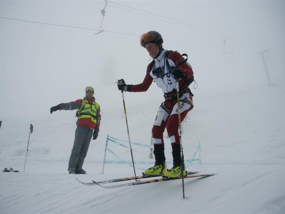 Bei der Abfahrt Bei der Abfahrt