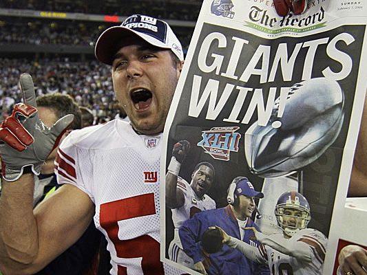 2008 holten die New York Giants als Außenseiter gegen die New England Patriots den Titel in der Super Bowl XLII..