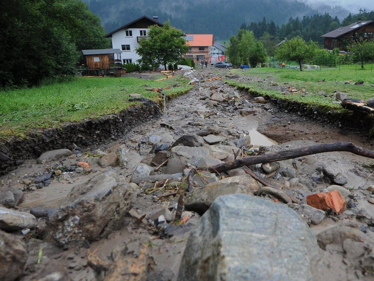 Land Vorarlberg sieht durch Sparmaßnahmen den Hochwasserschutz gefährdet.