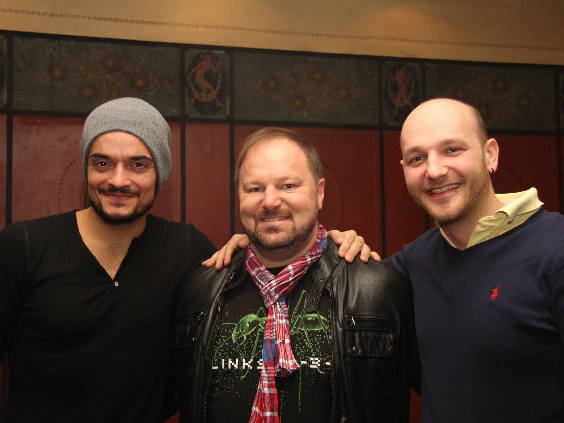 Giovanni Zarrella mit Günter Palaoro und DJ Harrycane. Giovanni Zarrella mit Günter Palaoro und DJ Harrycane.