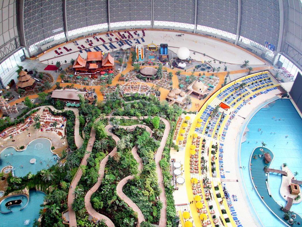 Tropical Islands in Brandenburg, Deutschland. Tropical Islands in Brandenburg, Deutschland.