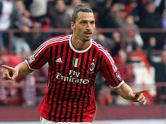 Zlatan Ibrahimovic traf zum 2:0 für Milan