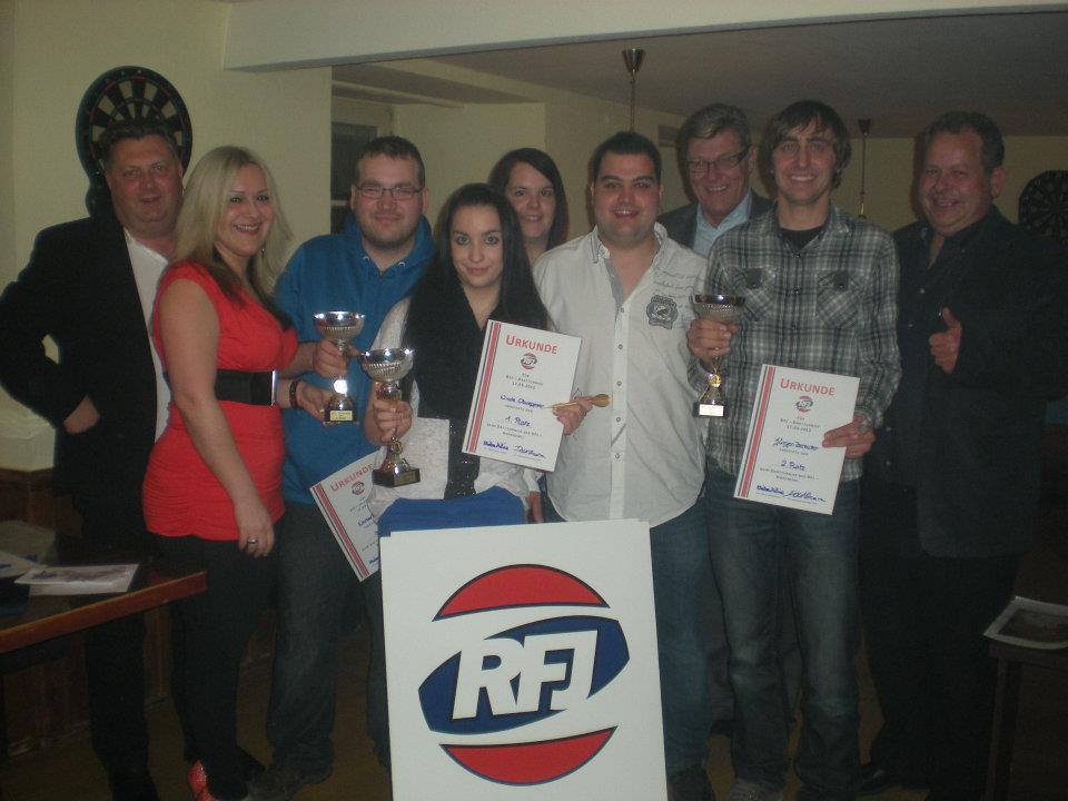 Die Sieger beim RFJ Dart-Turnier