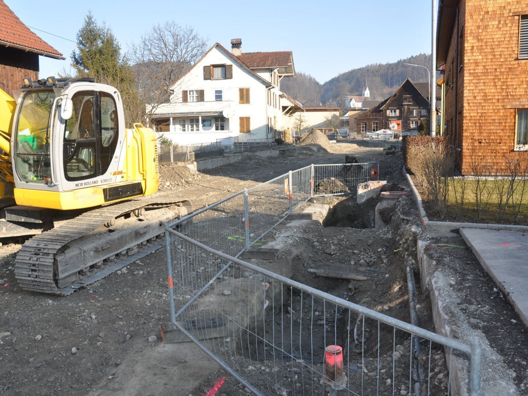 Die Arbeiten beim Bauabschnitt 1 haben bereits begonnen. Die Arbeiten beim Bauabschnitt 1 haben bereits begonnen.