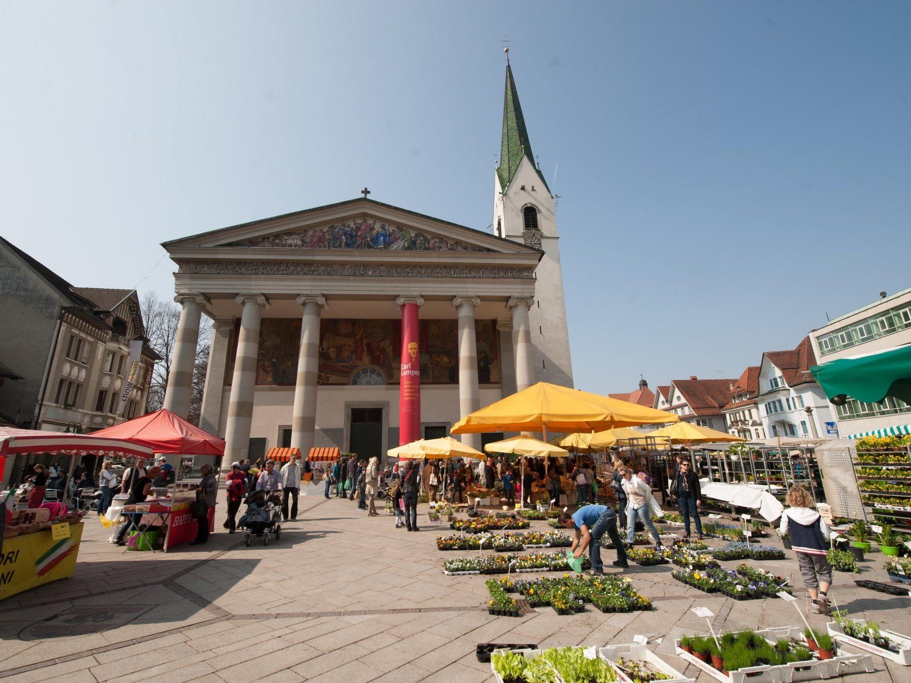 Jede Menge los am Samstag beim Markt in Dornbirn