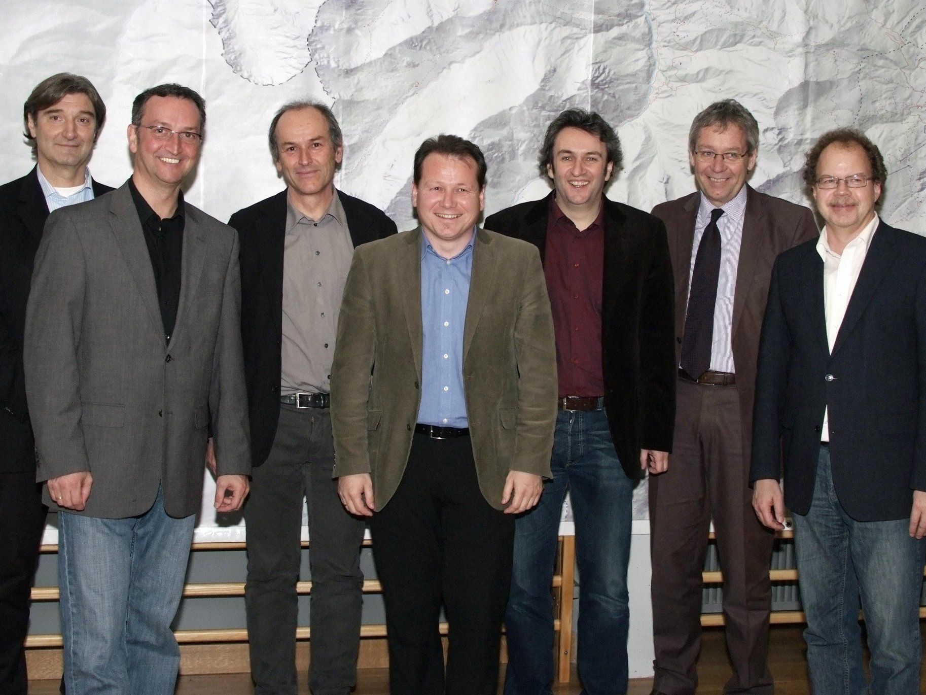 Die Blumeneggbürgermeister mit Raumplanern, StH.Karlheinz Rüdisser und Florian Kasseroler. Die Blumeneggbürgermeister mit Raumplanern, StH.Karlheinz Rüdisser und Florian Kasseroler.