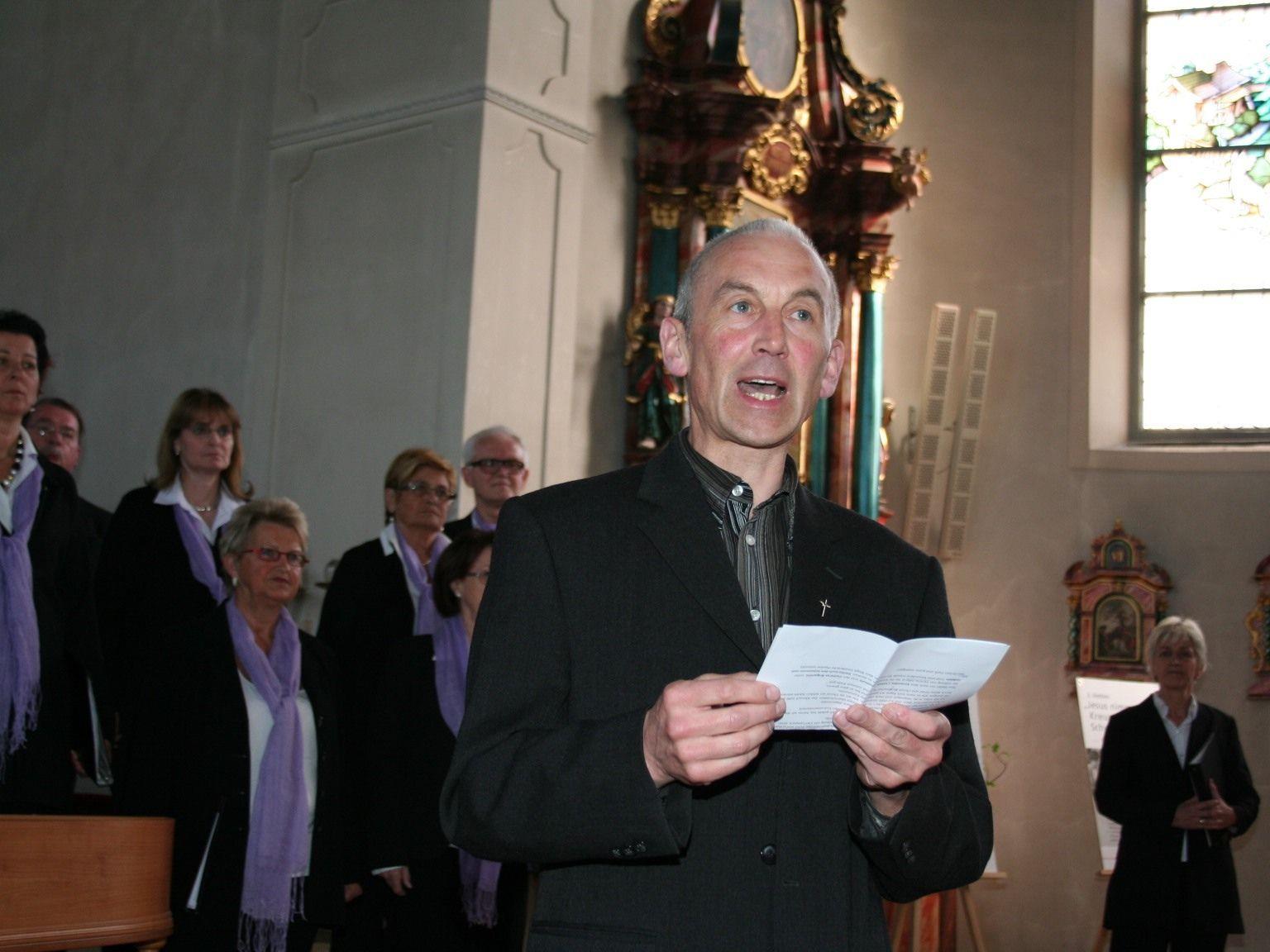 Pfarrer Paul Burtscher hofft auf viele Konzertbesucher in Bildstein.