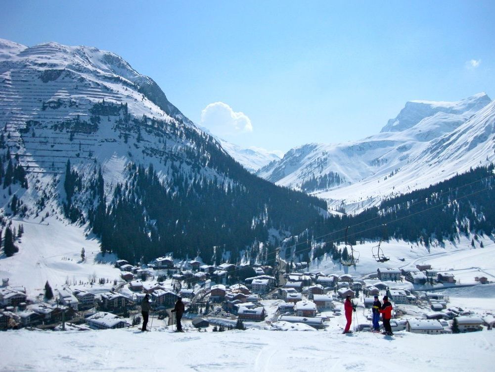 Noch griffige Pistenverhältnisse erwartet die Besucher im Skigebiet Lech Noch griffige Pistenverhältnisse erwartet die Besucher im Skigebiet Lech