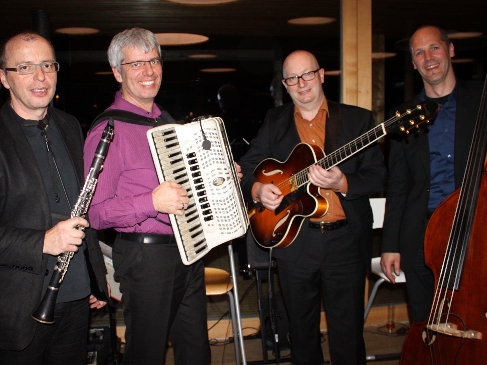 Die „Jazzrats“ mit Erich Berthold, Hannes Berthold, Armin Bonner und Stephan Reinthaler, von links.