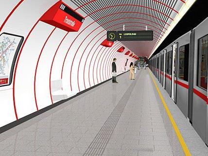 So soll die neue U1-Station Troststraße aussehen