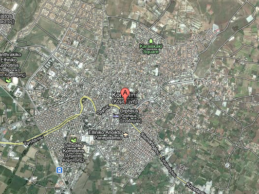 Das Geiseldrama spielt sich in der griechischen Stadt Komotini ab. Das Geiseldrama spielt sich in der griechischen Stadt Komotini ab.