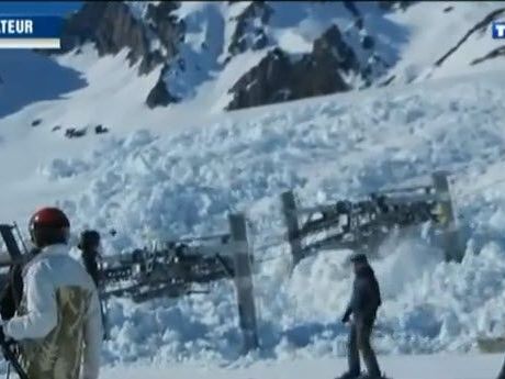 Amateuraufnahmen von der Lawine Amateuraufnahmen von der Lawine