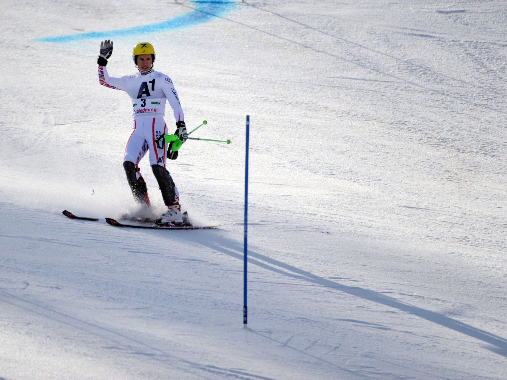 Marcel Hirscher nach dem Ausscheiden beim Slalom der Herren im Rahmen des Alpinen Ski-Weltcup-Finales. Marcel Hirscher nach dem Ausscheiden beim Slalom der Herren im Rahmen des Alpinen Ski-Weltcup-Finales.
