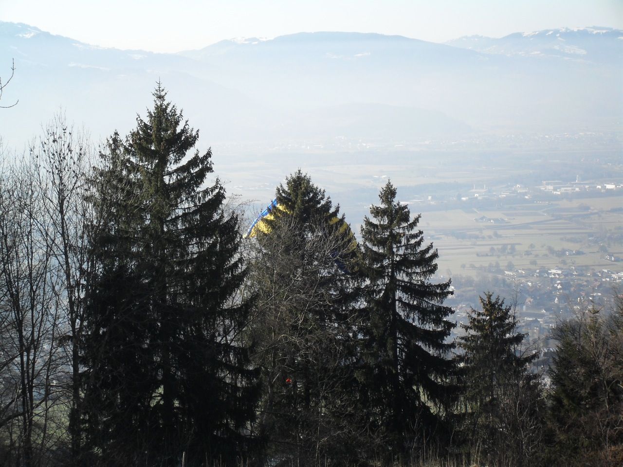 Paragleiter-Unfall glimpflich verlaufen Paragleiter-Unfall glimpflich verlaufen