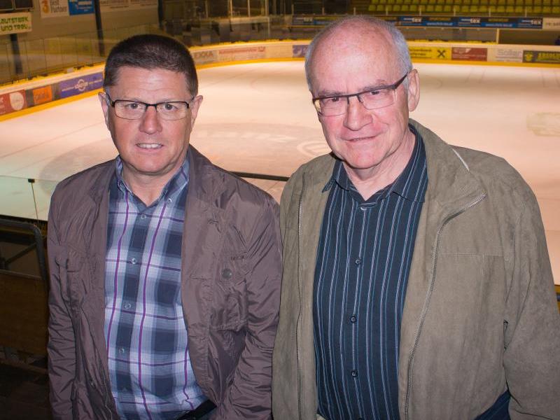 Präse Gerold Konzett und Vize Wener Alfare wollen Ruhe in das Eishockey bringen.