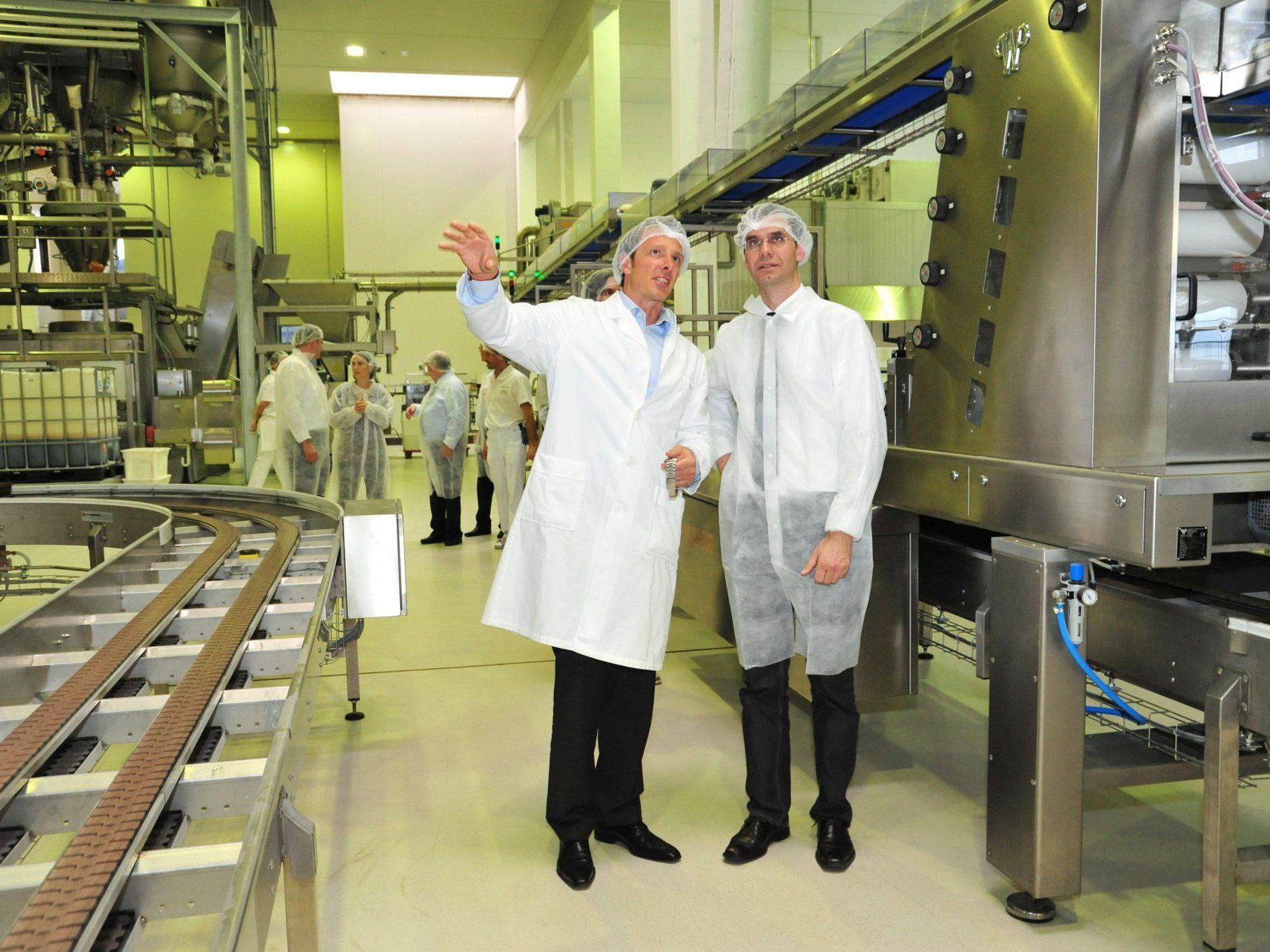 Landeshauptmann Markus Wallner zu Besuch bei innovativen Unternehmen in Dornbirn - im Bild bei der Firma Ölz Landeshauptmann Markus Wallner zu Besuch bei innovativen Unternehmen in Dornbirn - im Bild bei der Firma Ölz