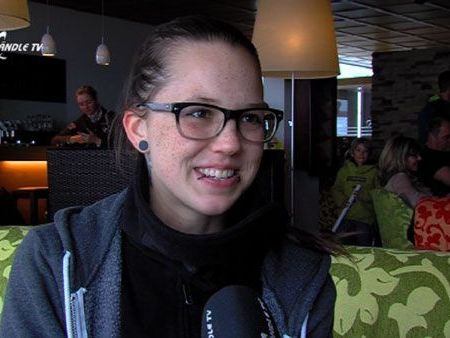 Stefanie Heinzmann war auch nach dem Auftritt bestens gelaunt Stefanie Heinzmann war auch nach dem Auftritt bestens gelaunt