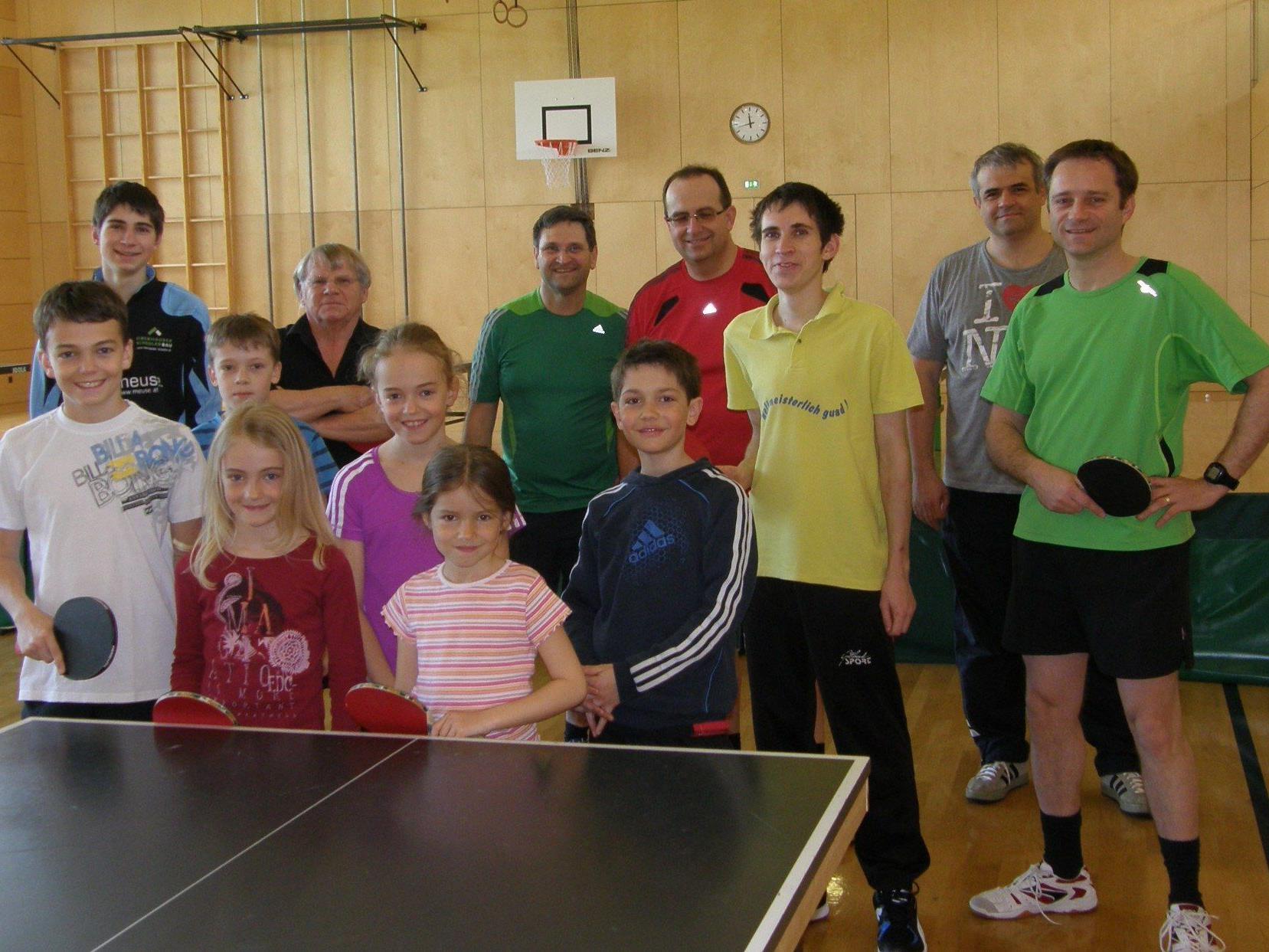 Die Lingenauer Tischtennisspieler(innen)