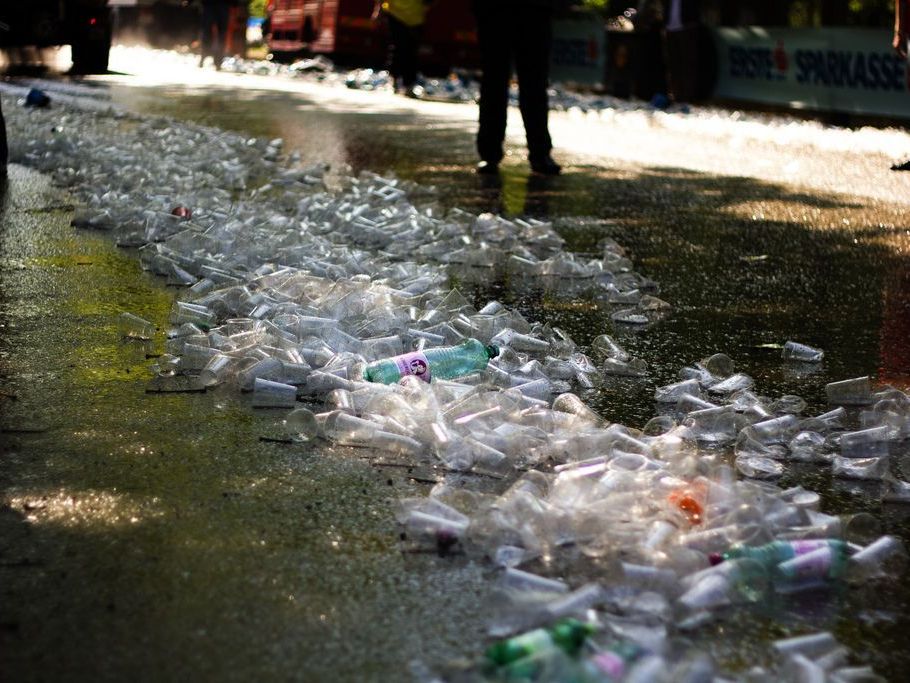 Die Überreste vom Vienna City Marathon 2011 Die Überreste vom Vienna City Marathon 2011