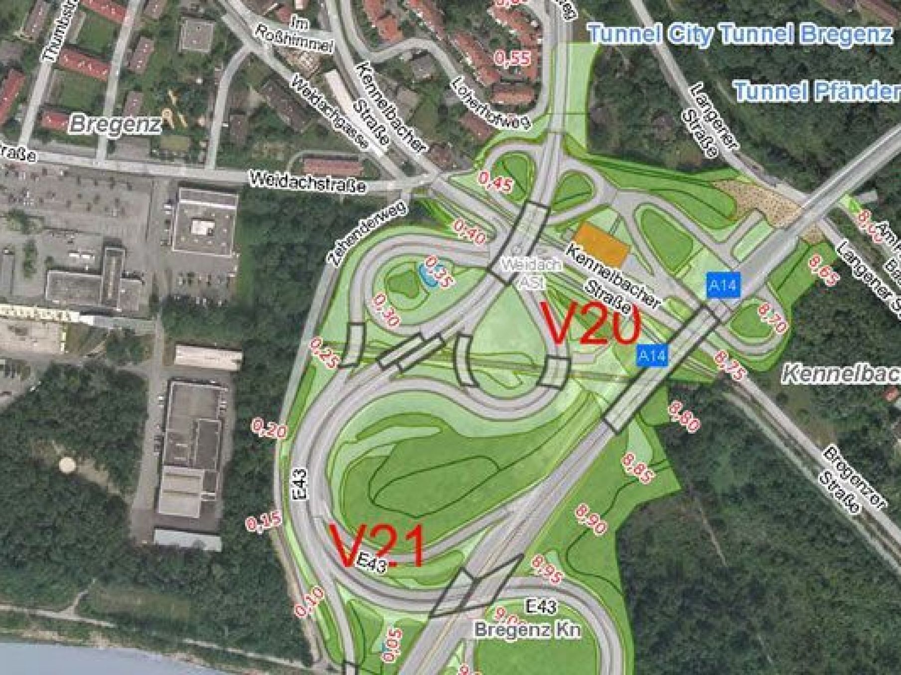 Sanierungsarbeiten am Südportal des Pfändertunnels starten am 10. April 2012. Sanierungsarbeiten am Südportal des Pfändertunnels starten am 10. April 2012.