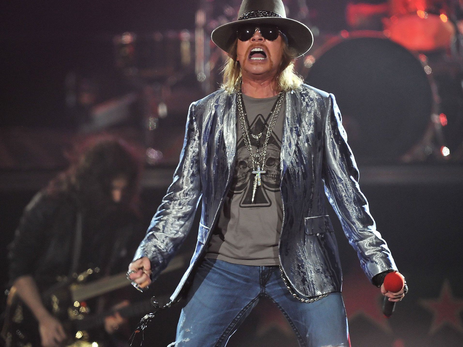Kein gemeinsamer Auftritt der alten Hardrockband Guns N'Roses. Kein gemeinsamer Auftritt der alten Hardrockband Guns N'Roses.