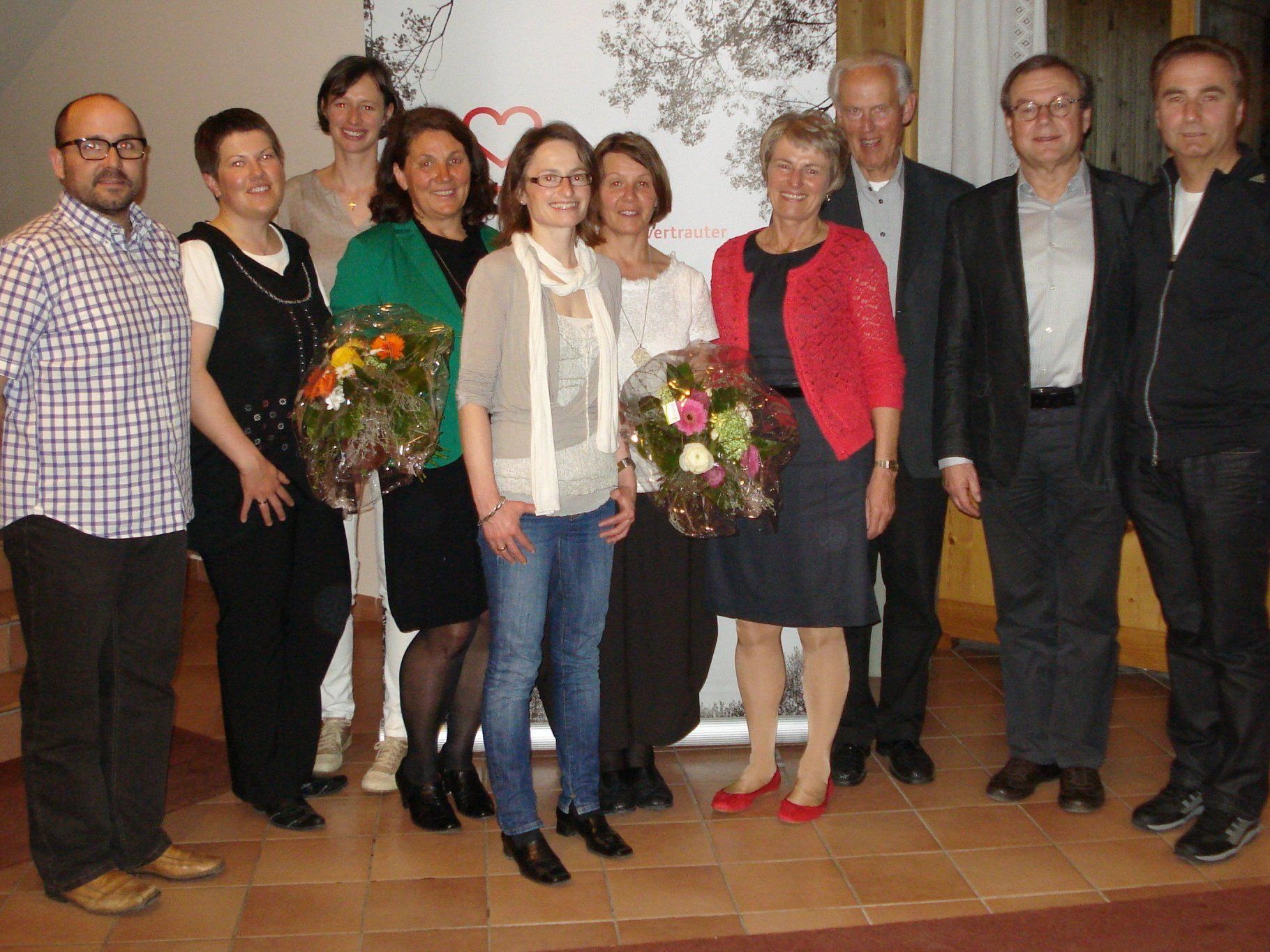 Vorstand des Krankenpflegeverein Bizau mit Ing.Franz Fischer und Herbert Schwendinger. Vorstand des Krankenpflegeverein Bizau mit Ing.Franz Fischer und Herbert Schwendinger.