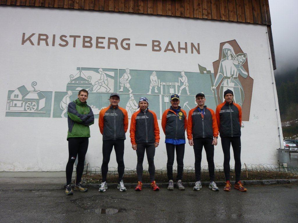 Die wetterfesten Läufer vom Berglaufteam Sparkasse Bludenz