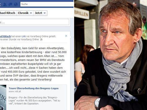 Ritsch greift via Facebook Linhart an: "46.000 Euro für ein neues Logo, aber kein Geld für einen Eislauf-Platz."