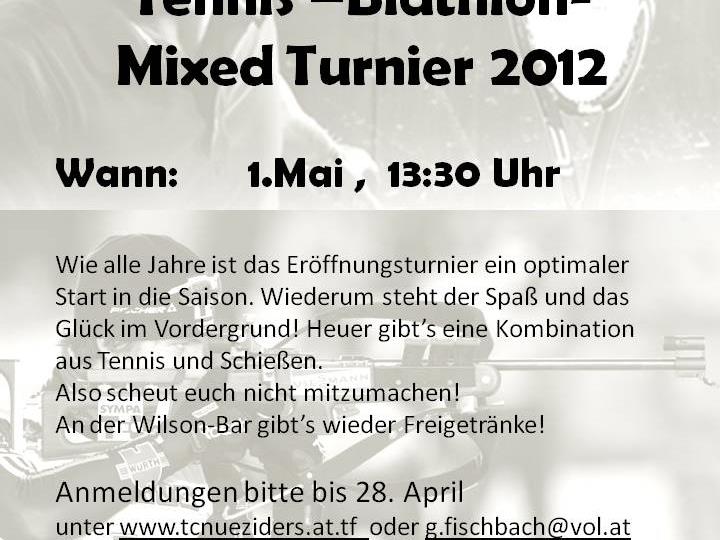 Tennis -Biathlon-Jux Turnier 2012