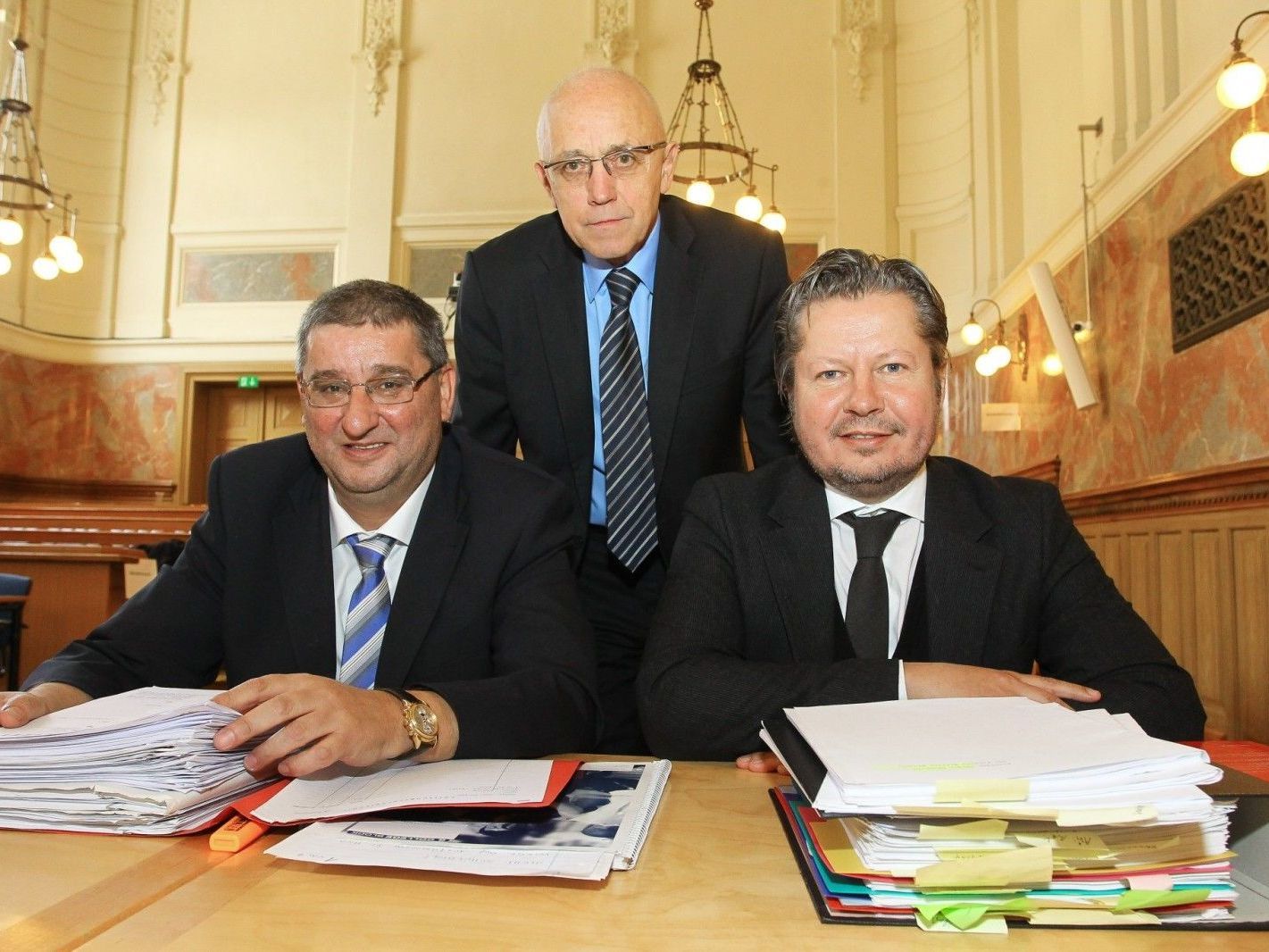 German Bertsch, Burkhard Hirn und Nicolas Stieger (v.l.:): Ihre Wege kreuzten sich schon früher. German Bertsch, Burkhard Hirn und Nicolas Stieger (v.l.:): Ihre Wege kreuzten sich schon früher.