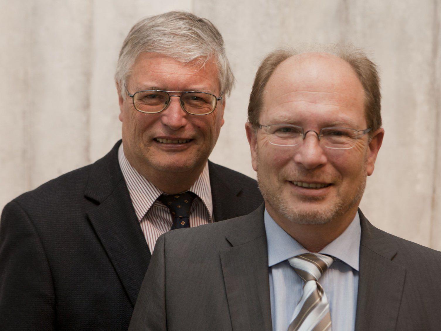 Herbert (l.) und Gerhard Blum sorgen sich um den Standort Vorarlberg.