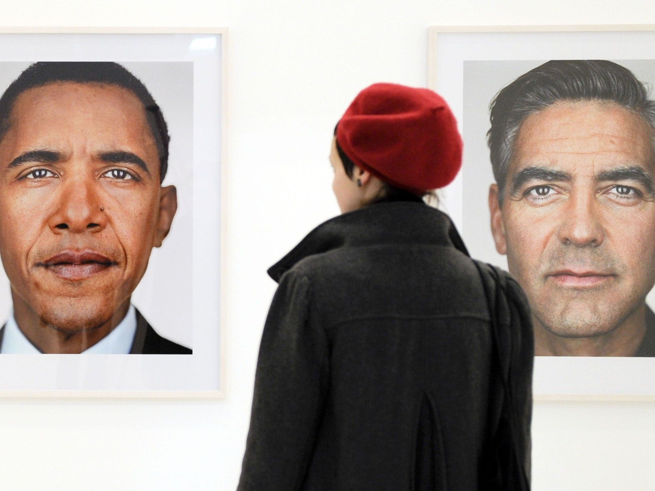 Fotoausstellung von Fotograf Martin Schoeller: Obama und Clooney als "Traummänner". Fotoausstellung von Fotograf Martin Schoeller: Obama und Clooney als "Traummänner".