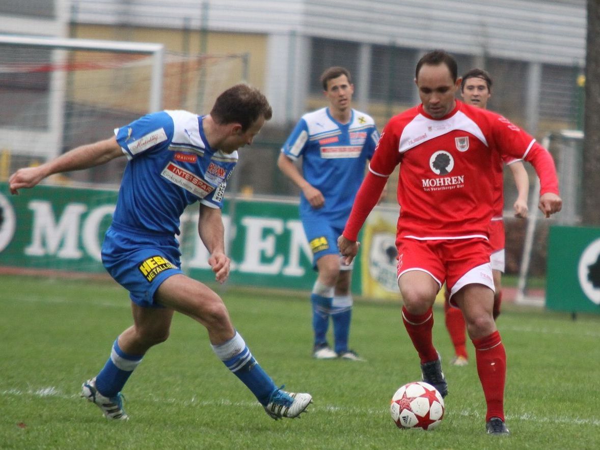 Doppelpack Reinaldo Ribeiro brachte Dornbirn endgültig auf die Siegerstraße. Doppelpack Reinaldo Ribeiro brachte Dornbirn endgültig auf die Siegerstraße.