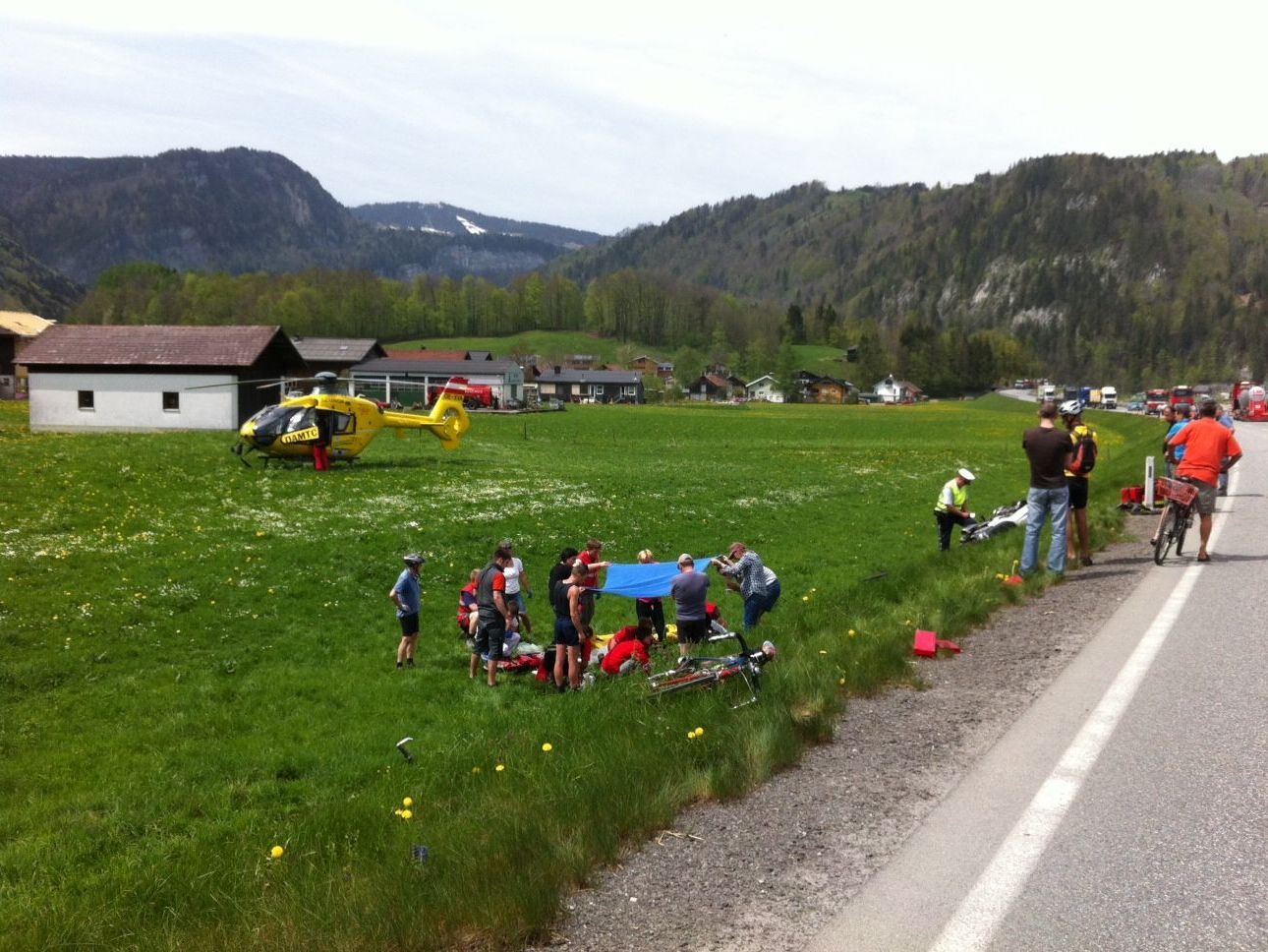 Schwerer Motorradunfall in Reuthe Schwerer Motorradunfall in Reuthe