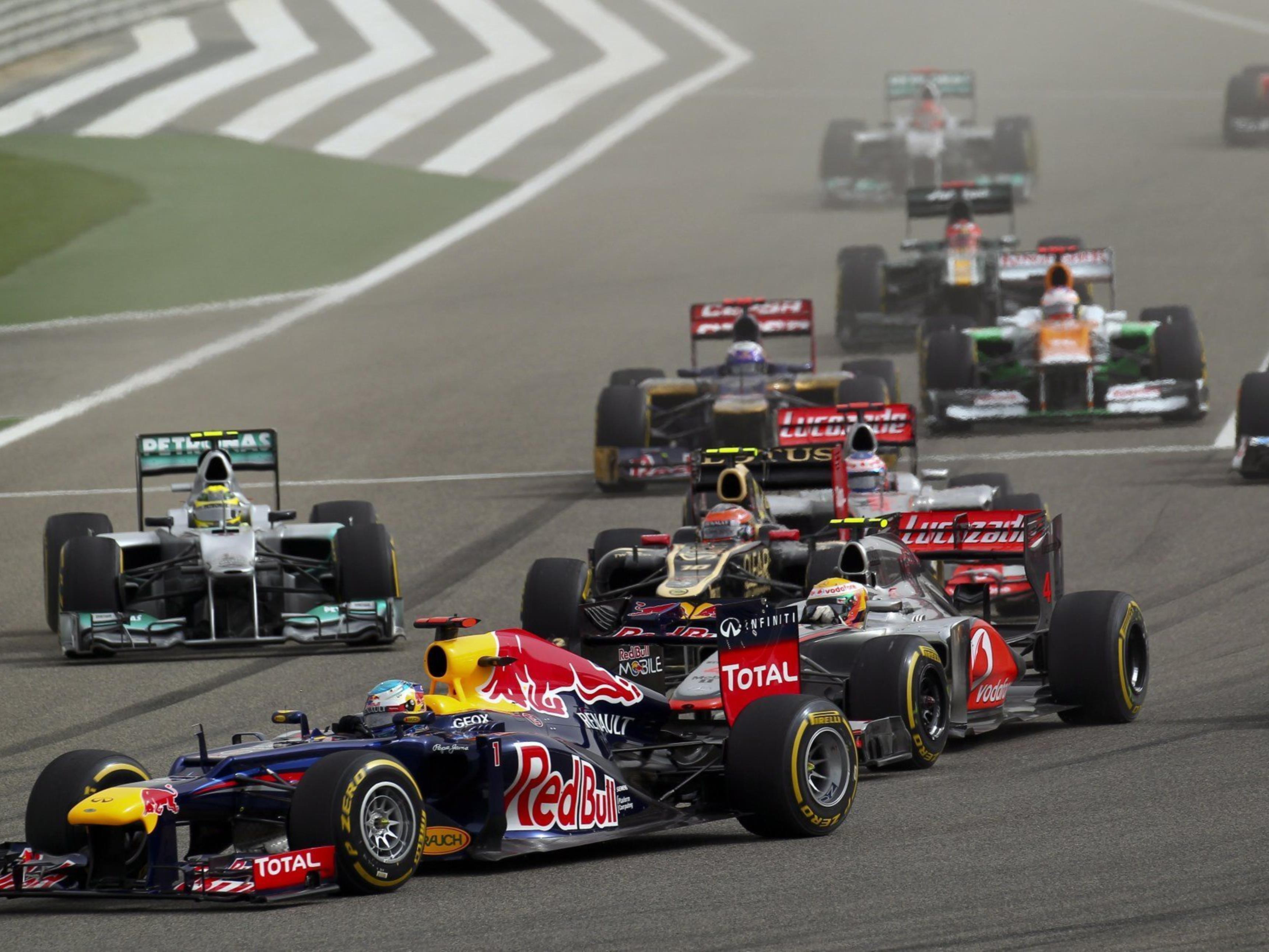 Vettel ließ die Konkurrenz hinter sich. Vettel ließ die Konkurrenz hinter sich.