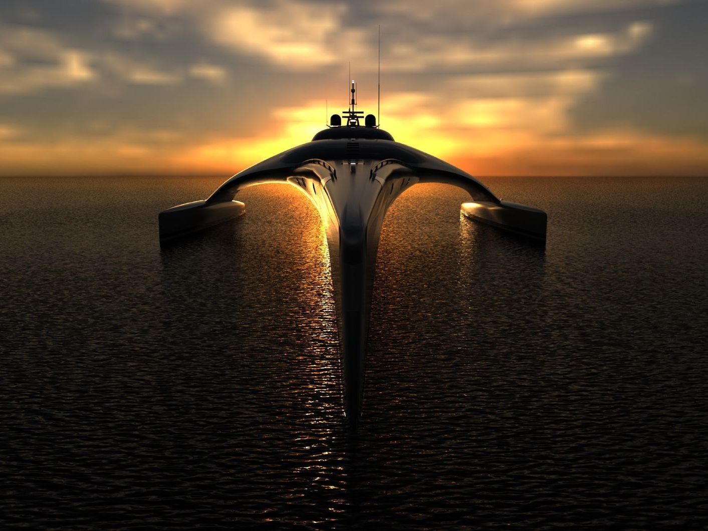 Hightech-Yacht kommt mit einer Tankfüllung von England nach New York Hightech-Yacht kommt mit einer Tankfüllung von England nach New York