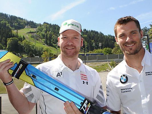 Kröll mit DTM-Pilot Martin Tomczyk Kröll mit DTM-Pilot Martin Tomczyk