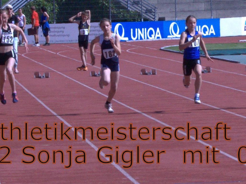 50 m   Sprint  Siegeslauf von Sonja