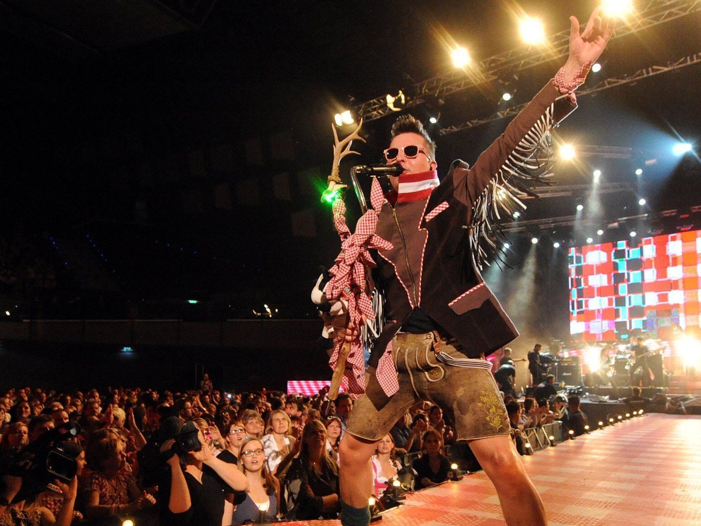 Andreas Gabalier brachte beim Konzert in der Wiener Stadthalle die Menge zum Feiern. Andreas Gabalier brachte beim Konzert in der Wiener Stadthalle die Menge zum Feiern.
