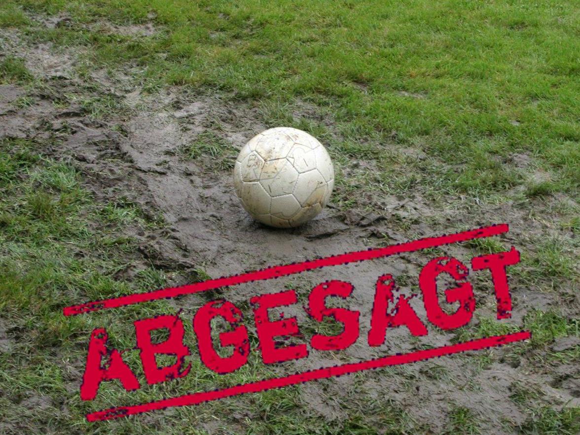 Das für Sa. 12.05.2102 geplante Ortsvereine-Fußball-Turnier muss aufgrund der starken Regenfälle abgesagt