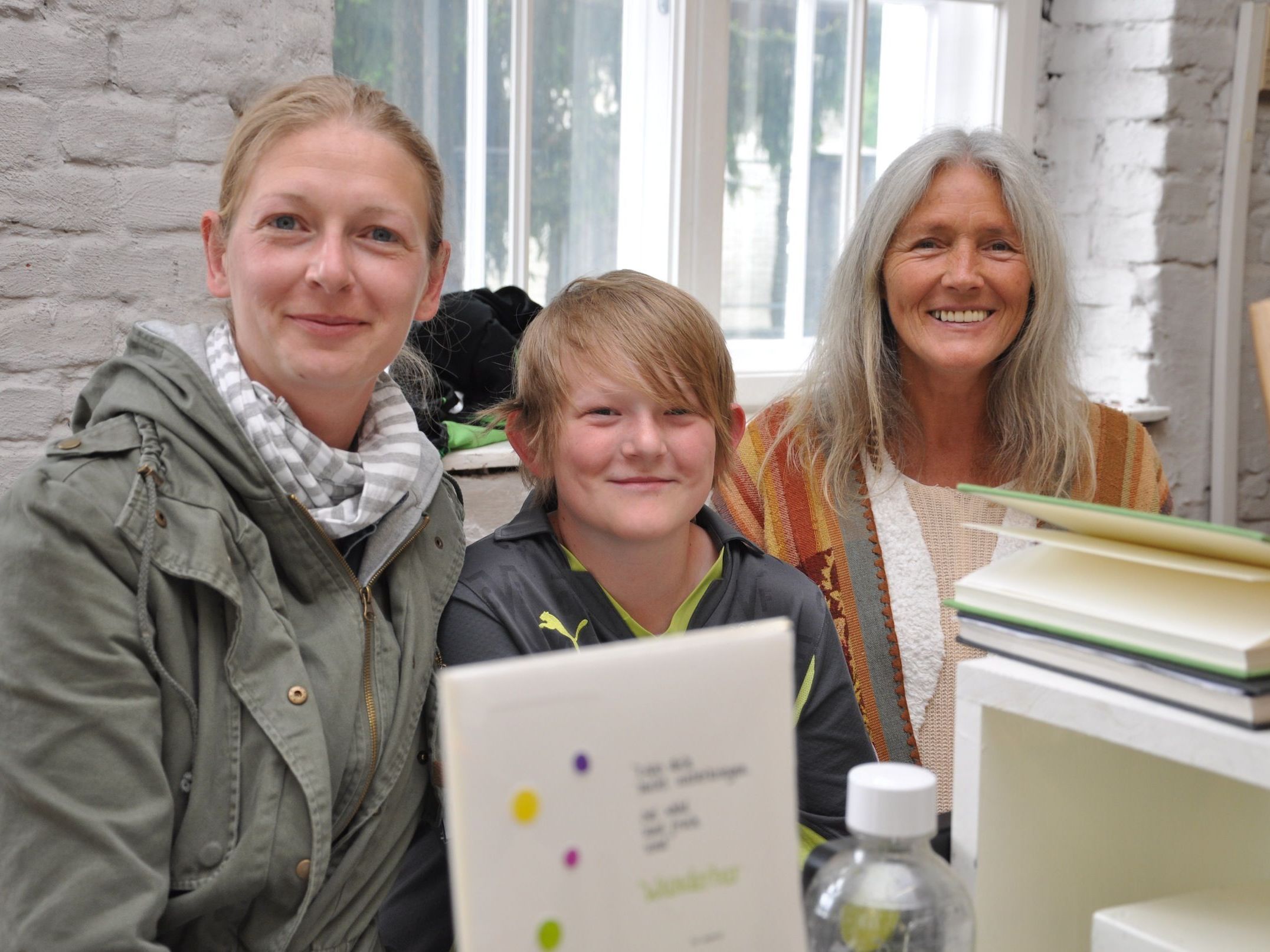 (v.l.) Michaela, Noah und Karin. (v.l.) Michaela, Noah und Karin.