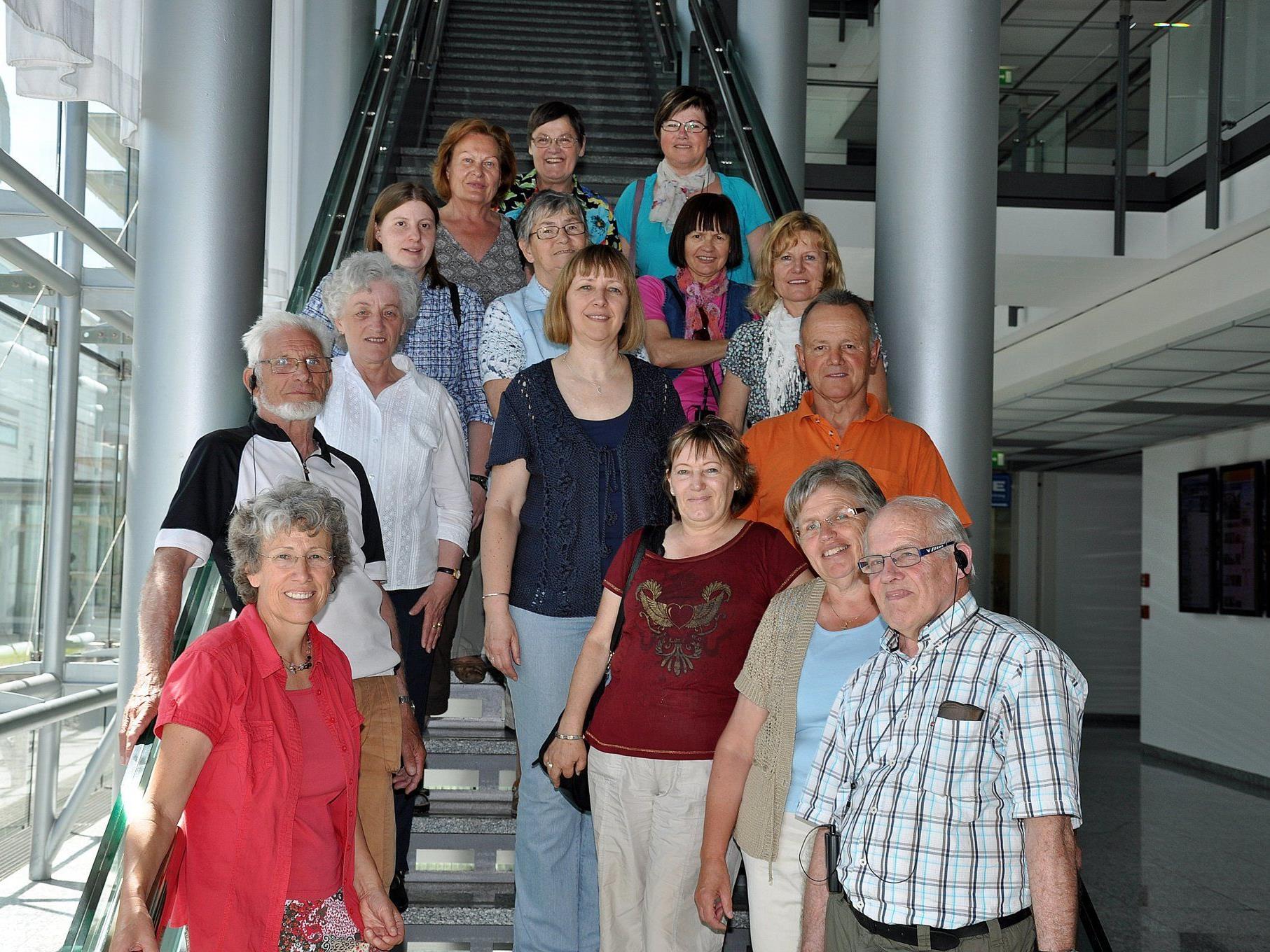 LZH-Gruppe zu Besuch im Vorarlberger Medienhaus.