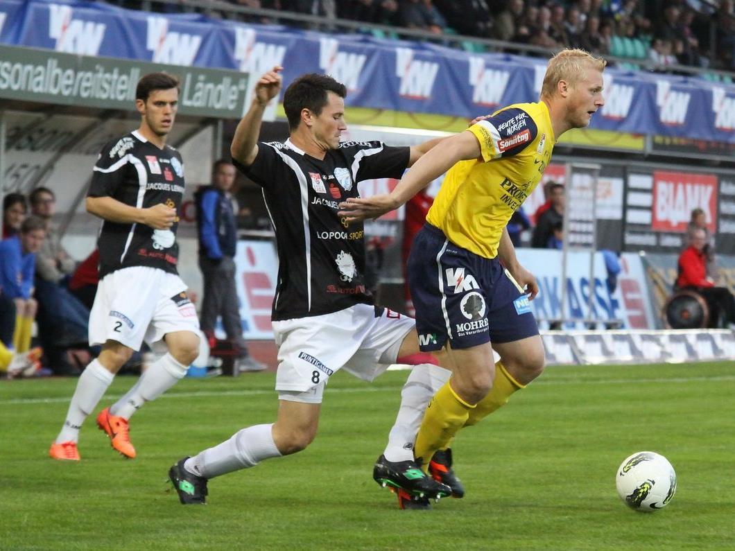 FC Lustenau verlor gegen Hartberg mit 0:3.