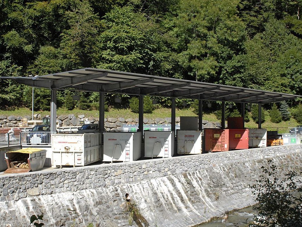 Der Recyclinghof an der Silbertalerstraße in Schruns Der Recyclinghof an der Silbertalerstraße in Schruns