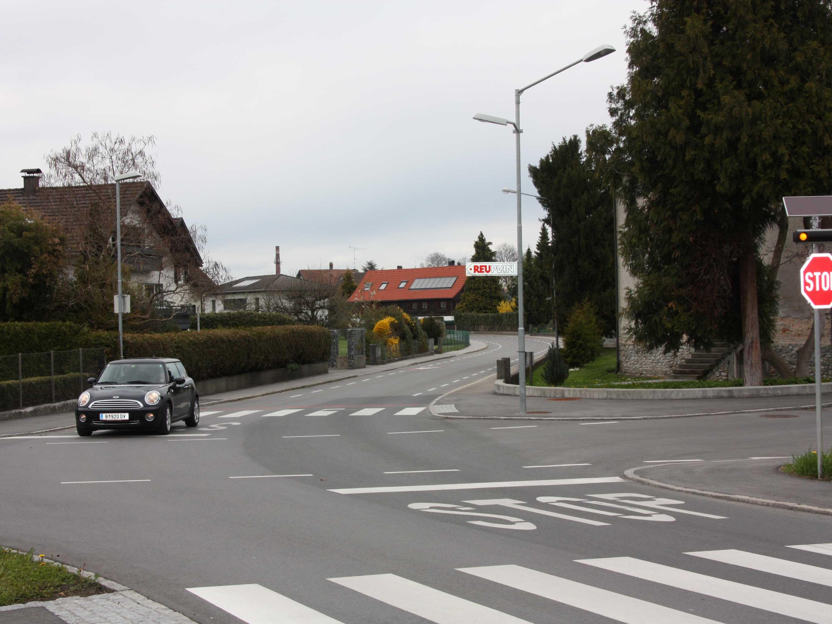 Für den neuen Fahrradweg nach Bregenz wurde auch bei Franks Limonadenfabrik in der Wallstraße die Vorrangregelung geändert.