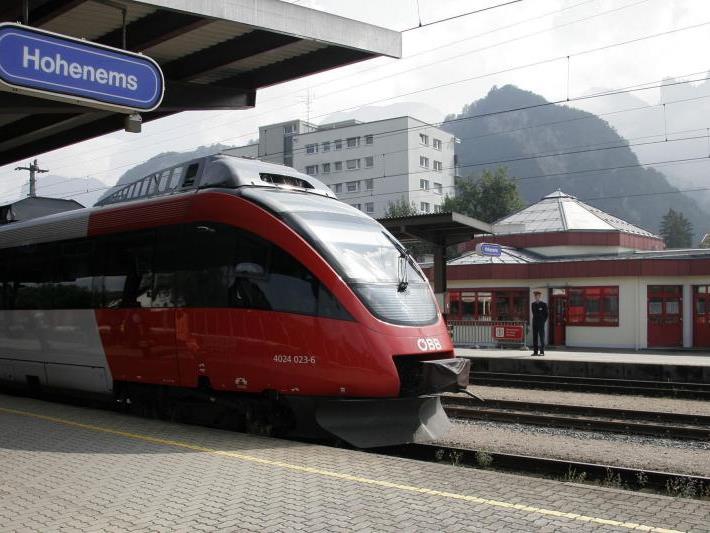 Haltestelle Lauterach und Bahnhof Hohenems werden umgebaut