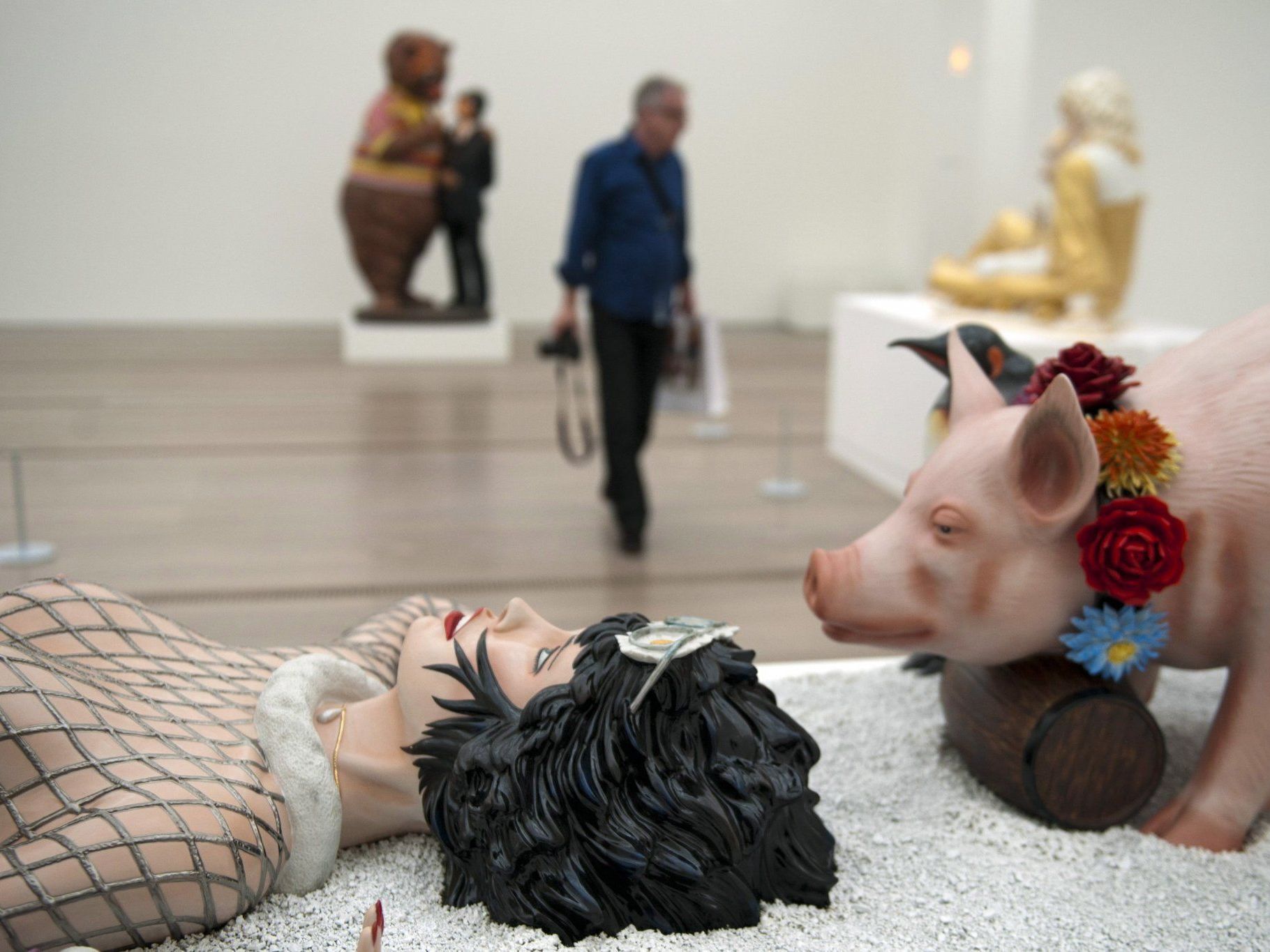 "Fet d'hiver" von Jeff Koons. "Fet d'hiver" von Jeff Koons.