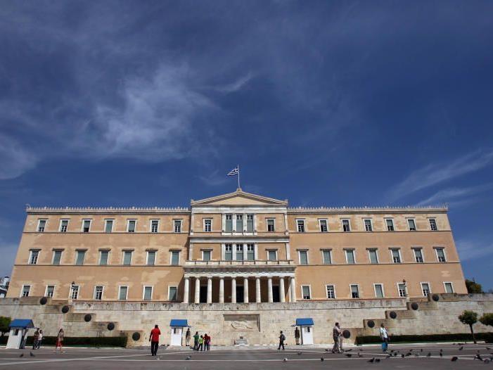 Sieben Parteien im griechischen Parlament