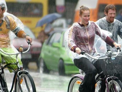 Diese Radfahrer hätten es vielleicht nicht unbedingt in das Buch "Cycle Chic" geschafft.