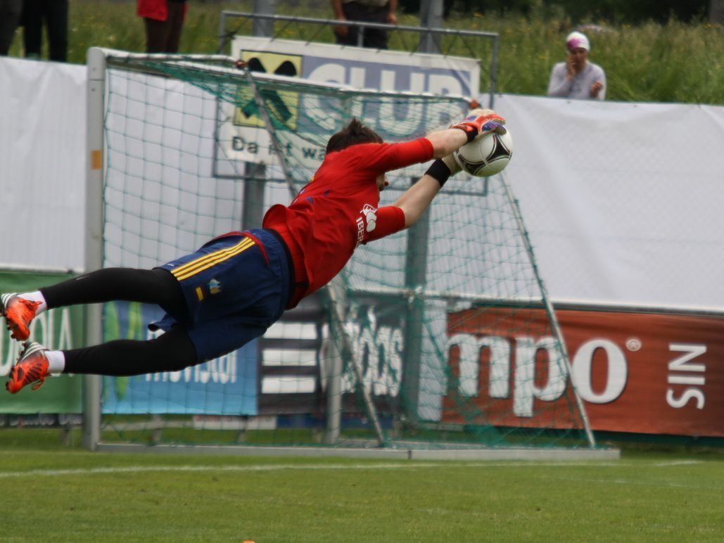 Ike Casillas war beim Tormanntraining in bester Verfassung. Ike Casillas war beim Tormanntraining in bester Verfassung.